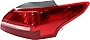 Garage-Pro Passenger Side, Outer Tail Light Compatible with 2015-2018 Ford Focus Assembly, Sedan - CAPA