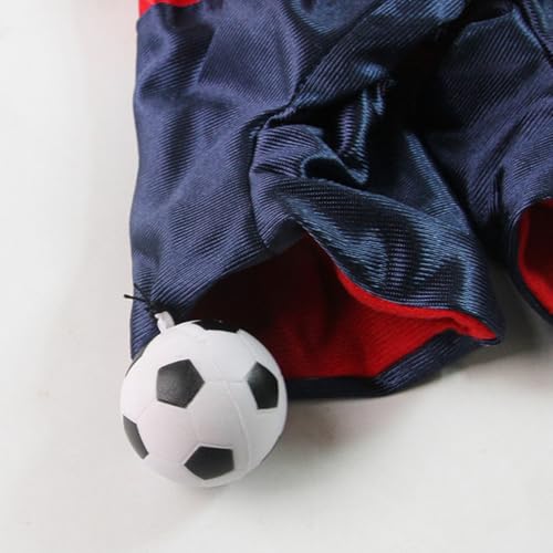 Disfraz divertido de perro de fútbol para gatos ropa transpirable 6