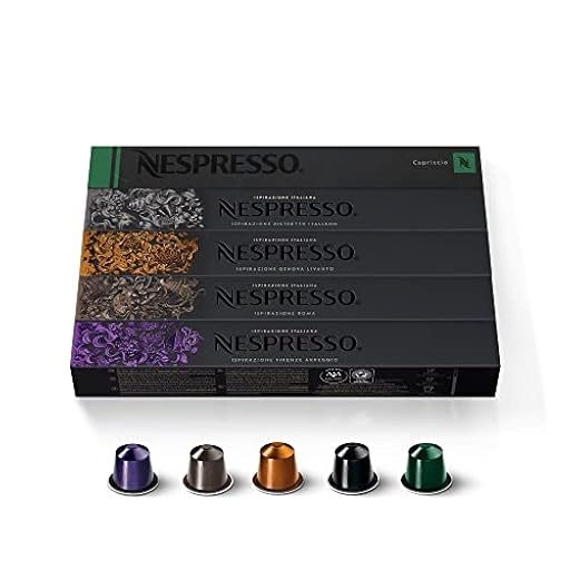 Nespresso Original Cápsulas de Café, 50 Cápsulas (10 Roma, 10 Ristretto, 10 Arpeggio, 10 Capriccio & 10 Livanto) para Máquina de Café, Cafetera, Tuestes Variados | Ya disponible en tu tienda friki favorita! En mundofriki.es! Nespresso Original Cápsulas de Café, 50 Cápsulas (10 Roma, 10 Ristretto, 10 Arpeggio, 10 Capriccio & 10 Livanto) para Máquina de Café, Cafetera, Tuestes Variados | Ya disponible en tu tienda friki favorita! En mundofriki.es!