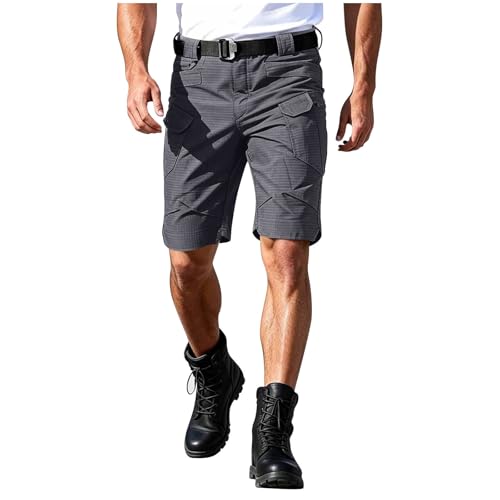 Short Cargo Homme Été Multi-Poches Coupe Classique Légère