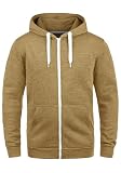 Solid Olli Ziphood Felpa con Cappuccio Giacca Tuta da Uomo con Cappuccio Stampa, Taglia:L, Colore:Cinnamon Mel (8056)