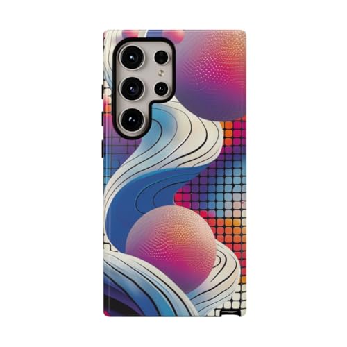 Coque Samsung S24 Ultra motif abstrait multicolore brillante et résistante