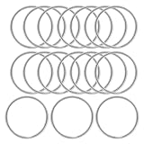 VINTORKY Anillos de Llaveros de Metal 304 Acero Inoxidable 100 Piezas Diámetro Exterior 25Mm para Bolsos, Mochilas y Artesanías