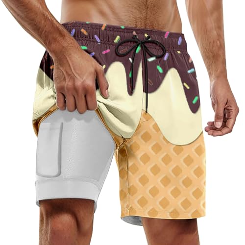Short homme de bain amincissant grand taille bermuda ventre plat pour plage
