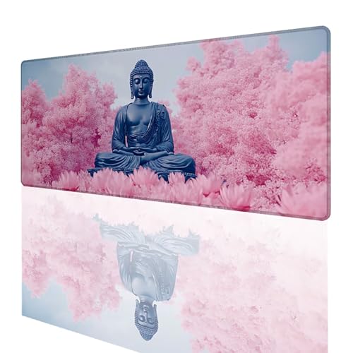 Tapis de souris gaming XXL 600x400mm zen et imperméable pour bureau