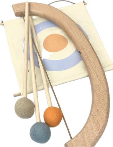 Handmade Wooden Bow & Felt Arrow Set with Target – Safe Archery Toy for Kids | Montessori Outdoor Play | Pretend Play Set