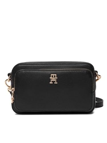 Tommy Hilfiger Women's TH ICON CAMERA BAG AW0AW18120 Crossover, BLACK, One Size