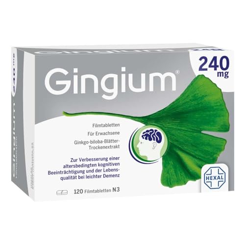Gingium® 240 mg Filmtabletten 120 St: Bei Vergesslichkeit frühzei...