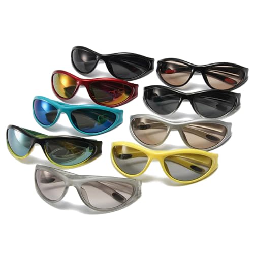 Lunettes œil de chat rétro de qualité supérieure avec miroir dégradé punk - 2