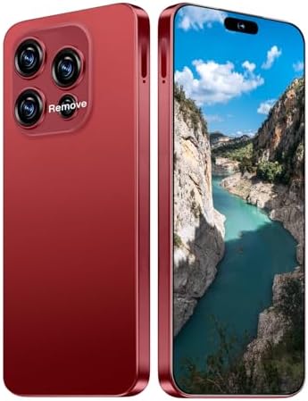 16PM Unlocked Phone,6.99 HD Screen The Phone,8+256GB with 128GB Memory Card Cell Phone, Android 13.0,108MP & 68 Camera,Photo Shortcut button/5G/Face ID/Fingerprint Lock (Burgundy)