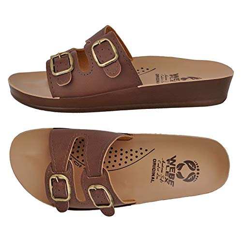 Sandália Ortopédica Feminina para Esporão Joanete Café NB02