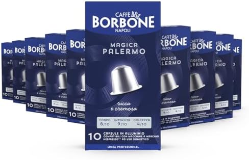 Caffè Borbone Magica Palermo Blend - 100 Capsules - Compatible with Nespresso Domestic Coffee Makers