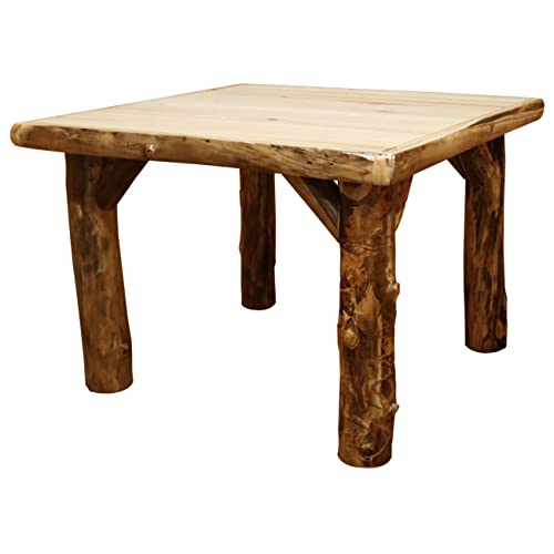 Furniture Barn USA Aspen Log 36" x 72" Solid Top Family Dining Table