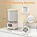 MEIIS Portable Mini Washing Machine, 2L USB Rechargeable 3000mAh with Spin Dry Basket, 3 Modes Blue Light Cleaning, Compact for Dorm, Camping, RV - Underwear & Baby Clothes Washer