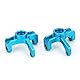 RC Auto Lenkrad Nabenträger,Lenknabenträger aus Aluminiumlegierung Achsschenkelträger für RC Autolenkknöchel Achsschenkel links/rechts Upgrade Teile Passend für Wltoys 1/14 144001(Blau)