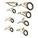 Yuecoom 8pcs Fishing Rod Tip Repair Kit, Rod Top Tips Replacement Fishing Rod Tips Stainless Steel Ceramic Ring Guide Tips