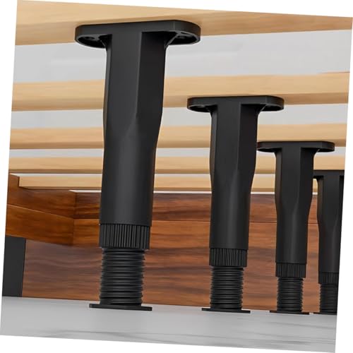 Patas regulables para muebles patas de soporte ajustables para cama sofa armario negro 8