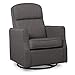 Delta Children Blair Nursery Glider Swivel Rocker Chair, Charcoal