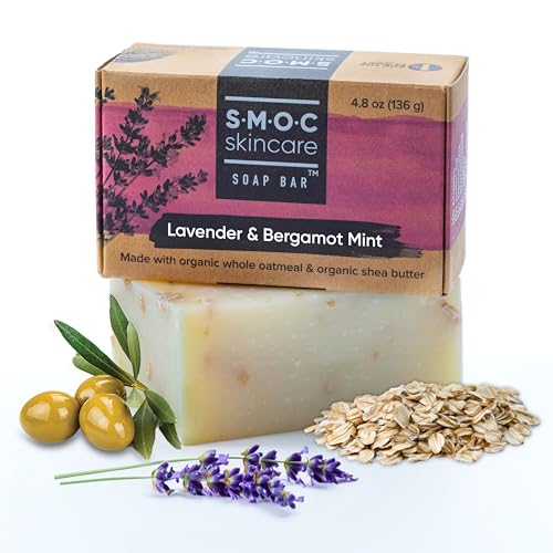 S.M.O.C. Skincare Organic Lavender + Bergamot Mint Soap for Face