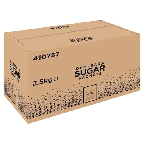 Ttate & Llyle Demerara Sugar – 1000 × 2.5 g Sachets (2.5 kg) | Pure Cane Brown Sugar with Fruity Caramel Taste | Vegan, Vegetarian, Kosher Certified