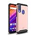 TUDIA BLU G9 Pro Case, Slim-Fit [Merge] Strong Heavy Duty Protective Shock Proof Dual Layer Precise Cutouts Rugged Bumper Style Phone Case for BLU G9 Pro (Rose Gold)