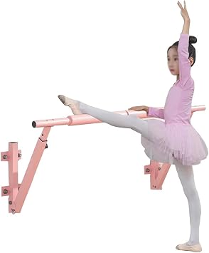Ballet Barre Adult and Child Wall Mounted Steel Ballet Barre, Adjustable Height, Ideal for Stretching Training