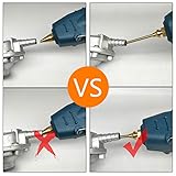 Pure Copper Glue Gun Nozzle 2.76" (70mm) Long 0.06" 0.08" 0.12" (1.5mm 2.0mm 3.0mm) Bore Diameter Thread Diameter 7/16 inch with Spanner and Protecting Jacket for Replacement 3Pcs/Set - Image 7