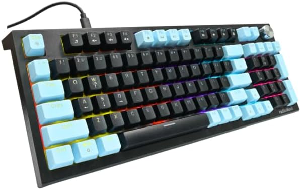 Miniatura 3 de RadioShack Teclado mecánico con cable para juegos de 96 teclas con luz arcoíris