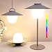 Produktbild Akku Outdoor Tischlampe, Moderne Creative LED Tischleuchte Kabellose mit Touch RGB Dimmbar, USB Aufladbar IP44 Nachtlicht, geeignet für Schlafzimmer Garten Bar Restaurant Camping