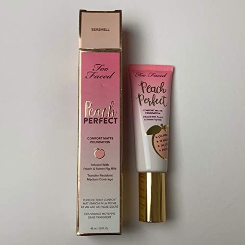 Too Faced Peach Perfect Comfort Matte Foundation 1.6 Oz / 48 Ml - Seashell #TOP8
