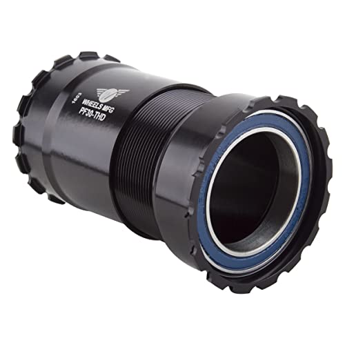 Wheels Manufacturing Pressfit 30 Bottom Bracket Threaded Together Alloy Black Bike Pack Accessories