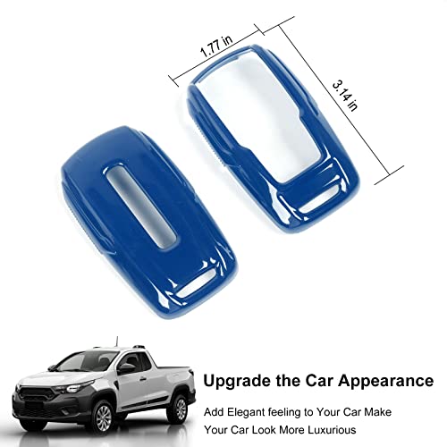 Image of Key Fob Case Cover Key Bag Holder Protection Shell Accessories for Dodge RAM 2018-2026,Blue