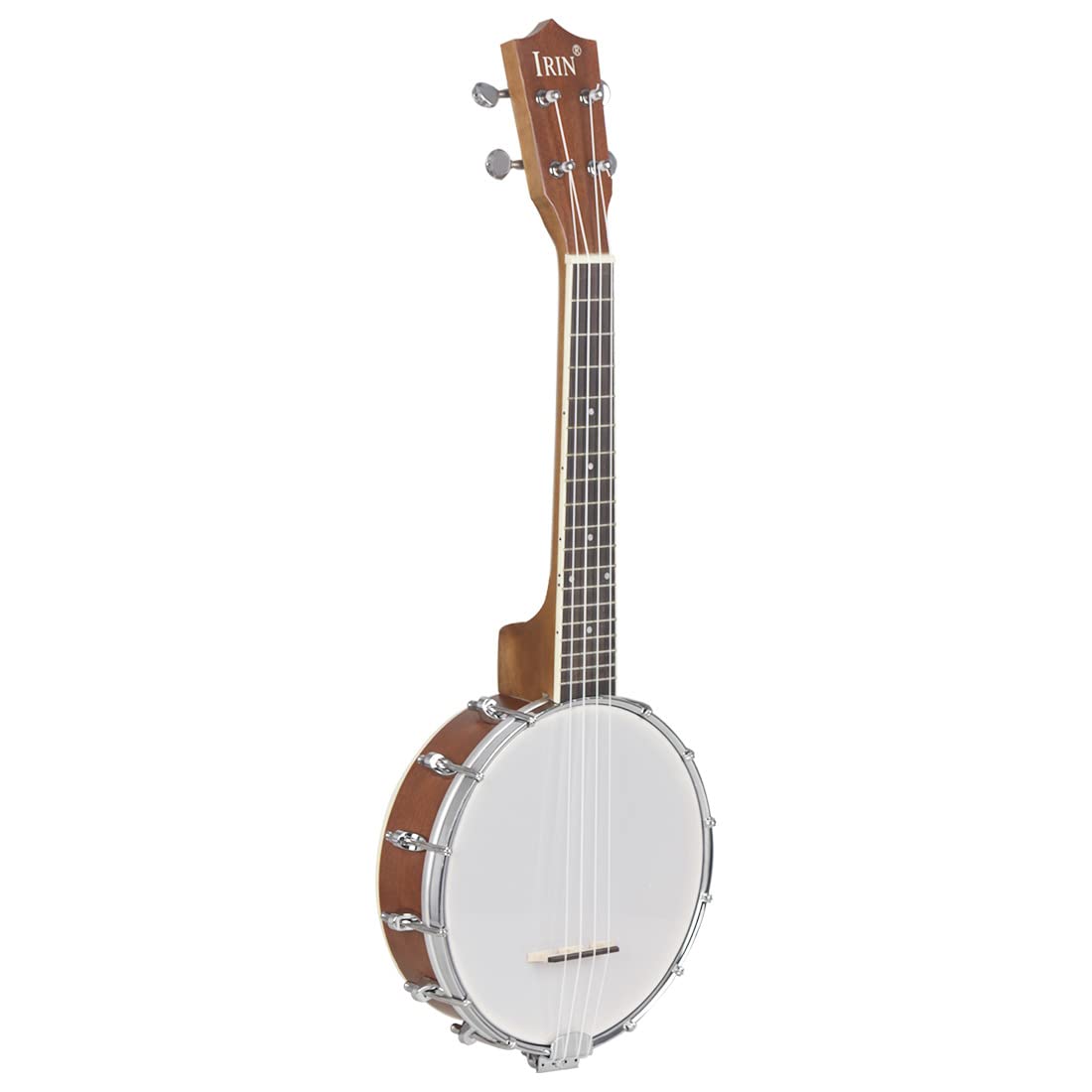 Banjo, Instrumento étnico occidental, Banjo de 4 cuerdas, Banjolele Material Sapele, Guitarra Principiante para Tocar, Instrumento Plucado, Instrumento de Guitarra, Guitarra de Madera, Guitarra