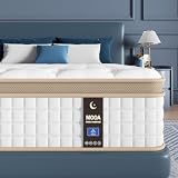 MOOA 12 Inch Queen Mattress in a Box, Cooling Hybrid Mattress Medium Feel