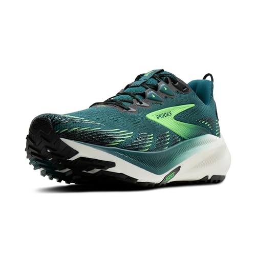 Brooks Ghost Trail   Tenis versátiles para Correr Todoterreno para Hombre para terrenos difíciles, Atlantic Deep/Negro/Verde, Talla 13 M