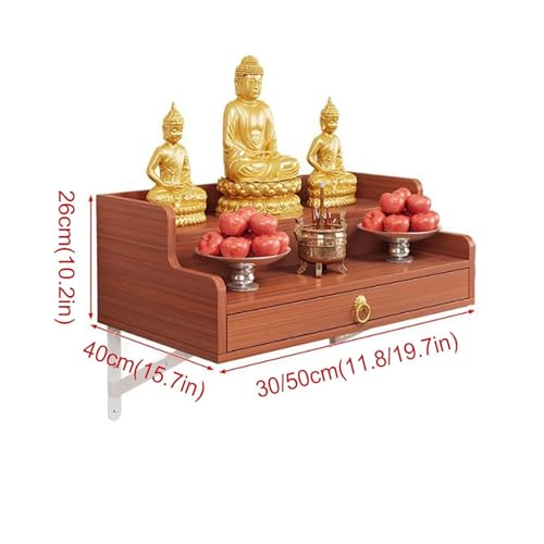 Armoire de rangement pour méditation et étagère murale autel Bouddha
