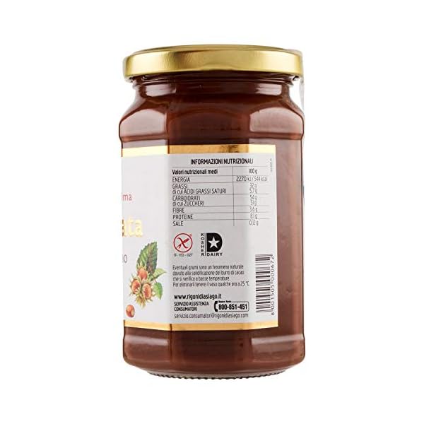 Rigoni-di-Asiago-Nocciolata-Organic-Spread-Hazelnut-with-Cocoa-and-Milk-6-Count Rigoni di Asiago Nocciolata Organic Spread, Hazelnut with Cocoa and Milk, 9.52 Ounce (Pack of 6)