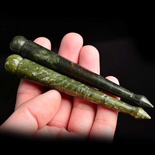 Miniatura 4 de Jade Trigger Point - Bolígrafo de acupuntura de masaje Gua Sha, piedra de jade curativa natural, cuerpo completo, relajación, herramienta de tejido