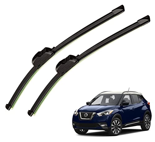 Image of Auto Hub Car Wiper Blades Compatibility With Kicks - Set of 2 Pcs (D-26,P-16)