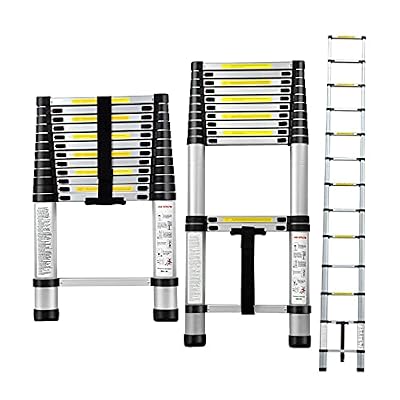 Telesladderladders Multi-Purpose Extendable Ladderladdercopiladder 8M/ 7M/ 6.2M/ 5M/ 4.2M/ 3.8M/ 2.6M, Aluminumextension Ladders for Rooftop Rv Atti/7M/23Ft