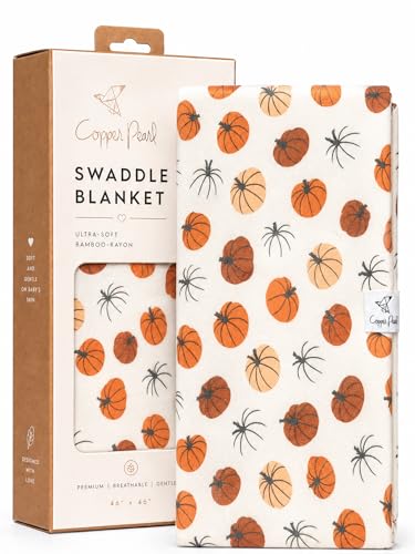 Image of Copper Pearl Swaddle Blankets for Newborns | Soft Stretchy Receiving Blankets for Boys and Girls | Large 46 x 46 Inch Baby Blankets | Lightweight and Breathable Swaddles | Karver