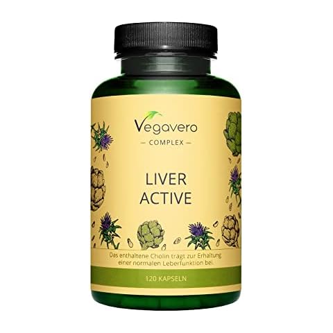 LEBER Komplex Vegavero® | Mariendistel, Artischocke, Löwenzahn, Cholin & Zichorie | Mit Silymarin & Cynarin | Hochdosierte Extrakte | Leber & Fettstoffwechsel* | Vegan & Ohne Zusätze | 120 Kapseln Cover
