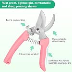 Premium garden shears, meperez pruning scissors gardening tools, pruners for flower, bushes, rose and fruit tree, use for florist, yard and orchard the plant clippers, sharp steel anvil snips