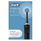 Oral-B Vitality Pro Brosse A Dents Electrique Noire, Pour Adultes, Modes De Nettoyage Avec Sensibilité Plus, 1 Brossette De Rechange, 1 Chargeur