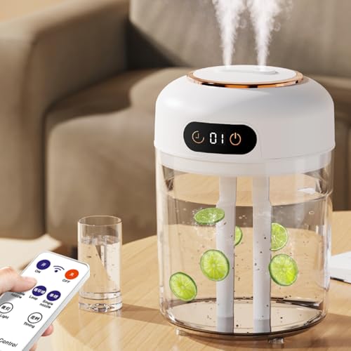 Consejos para Comprar Dormitorio los más solicitados. 41 Humidificador, 4.5L Humidificador de Aire para Dormitorio, Mini Humidificadores Difusor y Luz Nocturna para Bebé y Plantas, Apagado Automático