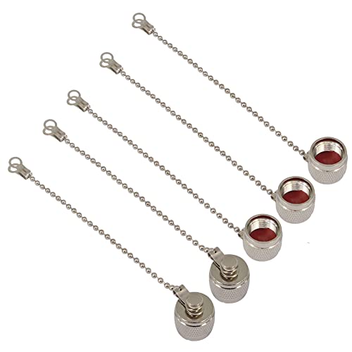 5-Pack Tapas TNC para Conector RF con Cadena miniatura 1