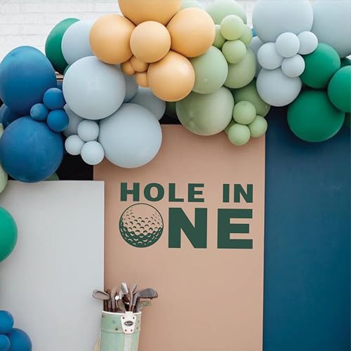 Stickers para primer cumpleaños tema golf verde miniatura 5