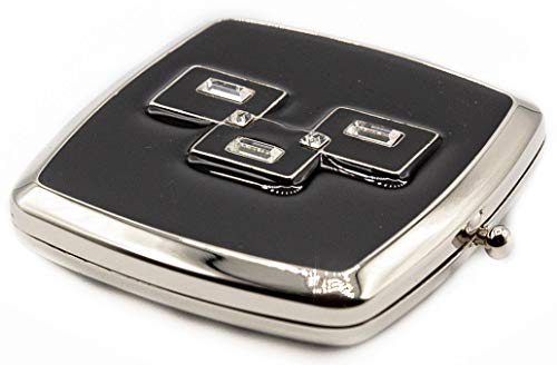 Espejo compacto plegable doble cara con aumento 5x