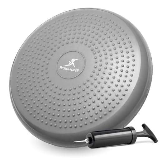 ProsourceFit Core Balance Disco de Equilibrio de núcleo, Unisex-Adult, Grey, One Size