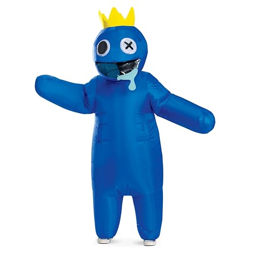 Disfraz inflable azul Rainbow Friends para niños miniatura 1